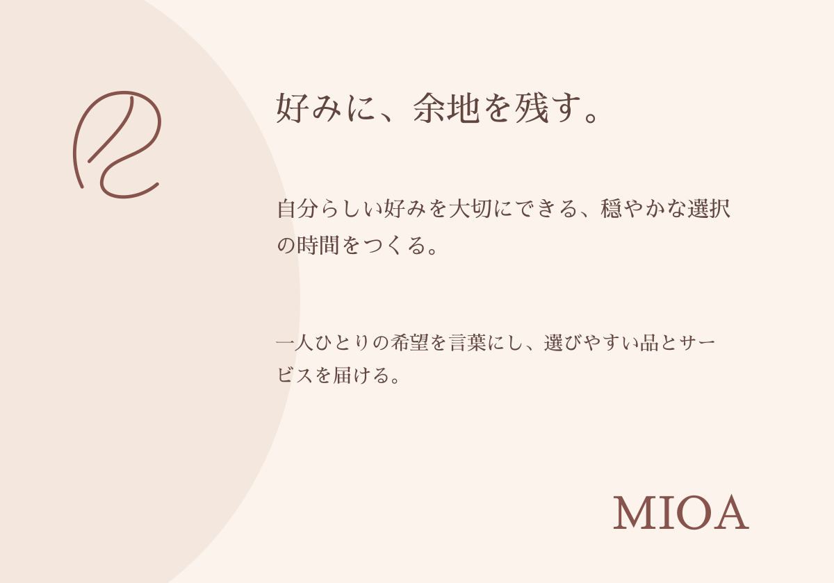 ブランドの考え方のデザイン見本