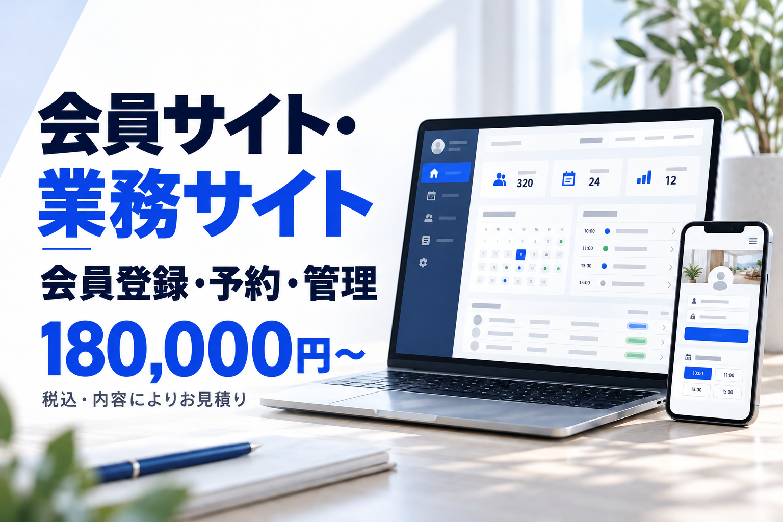 WordPressで会員サイト・業務サイトを制作します