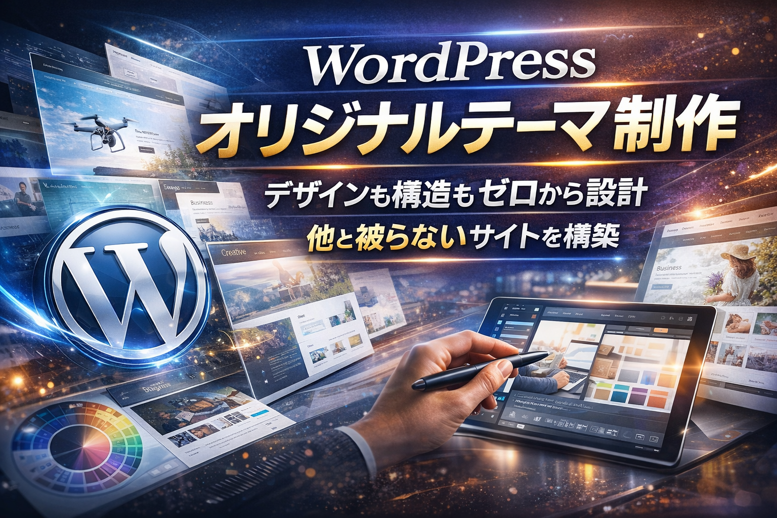 WordPress 完全オリジナルテーマを制作します